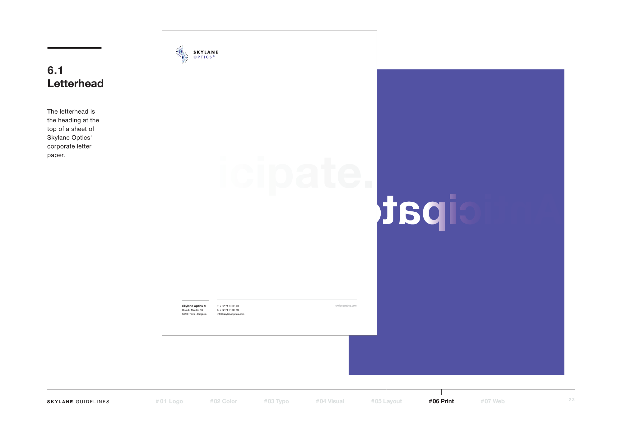 Skylane Optics: Brand Guidelines — artwork 23